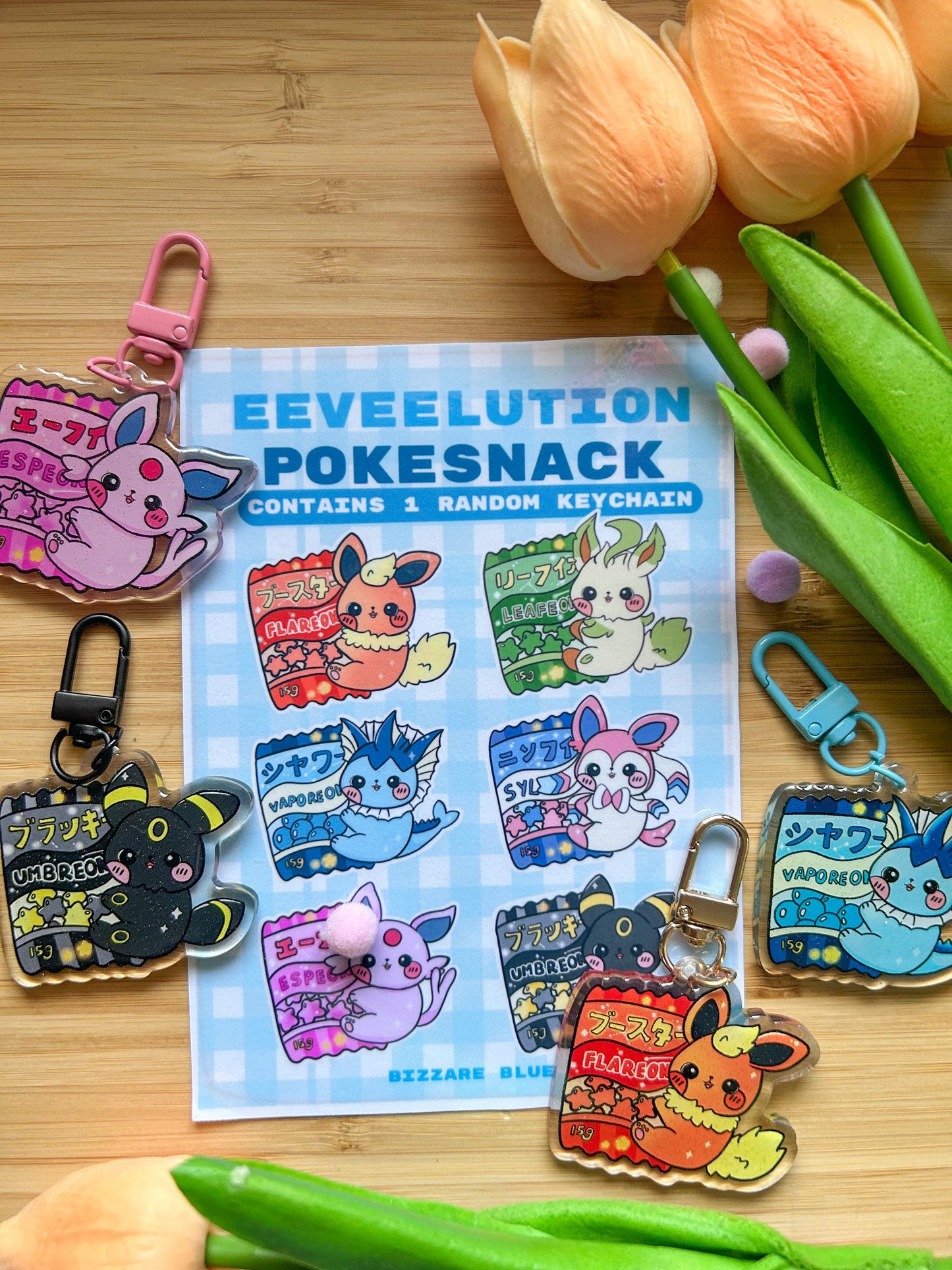 Eeveelution Pokesnack Blind Bag Keychain