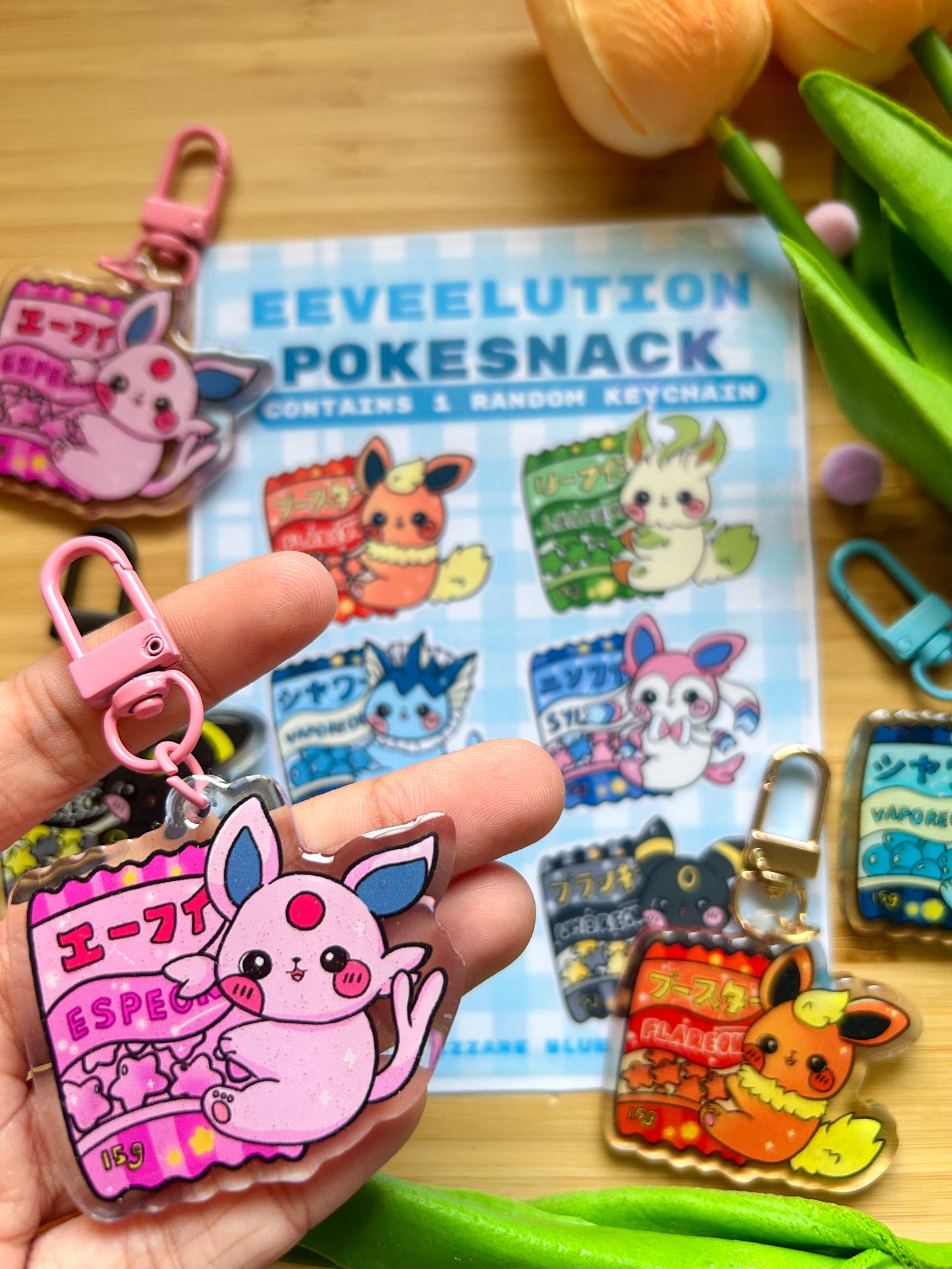 Eeveelution Pokesnack Blind Bag Keychain