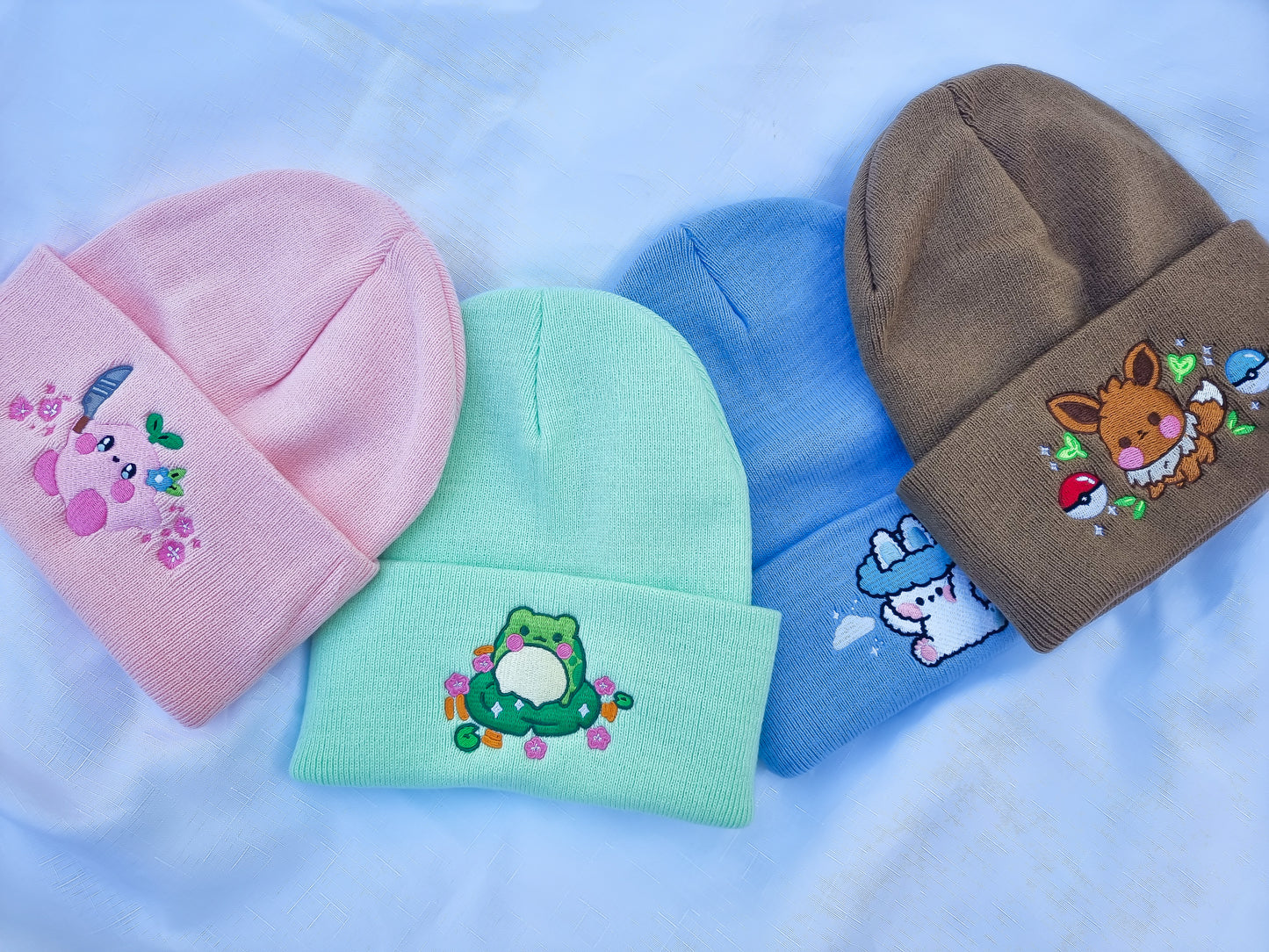 Embroided beanies