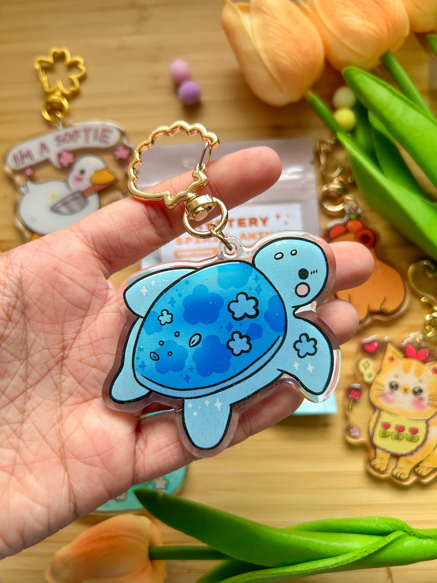 Spirit Animal Bling Bag Keychain