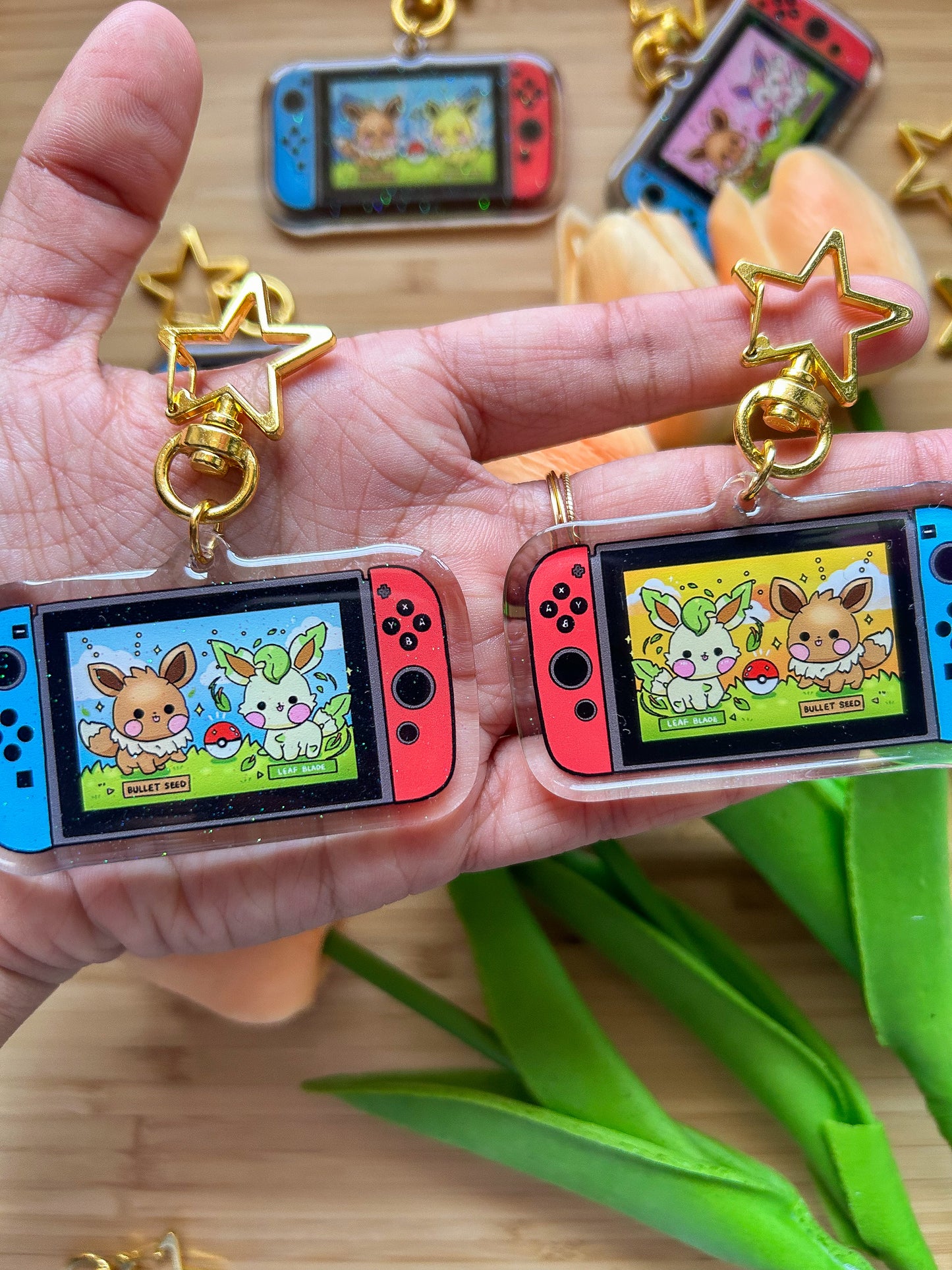 Eeveelution Switch Blind Bag Keychains