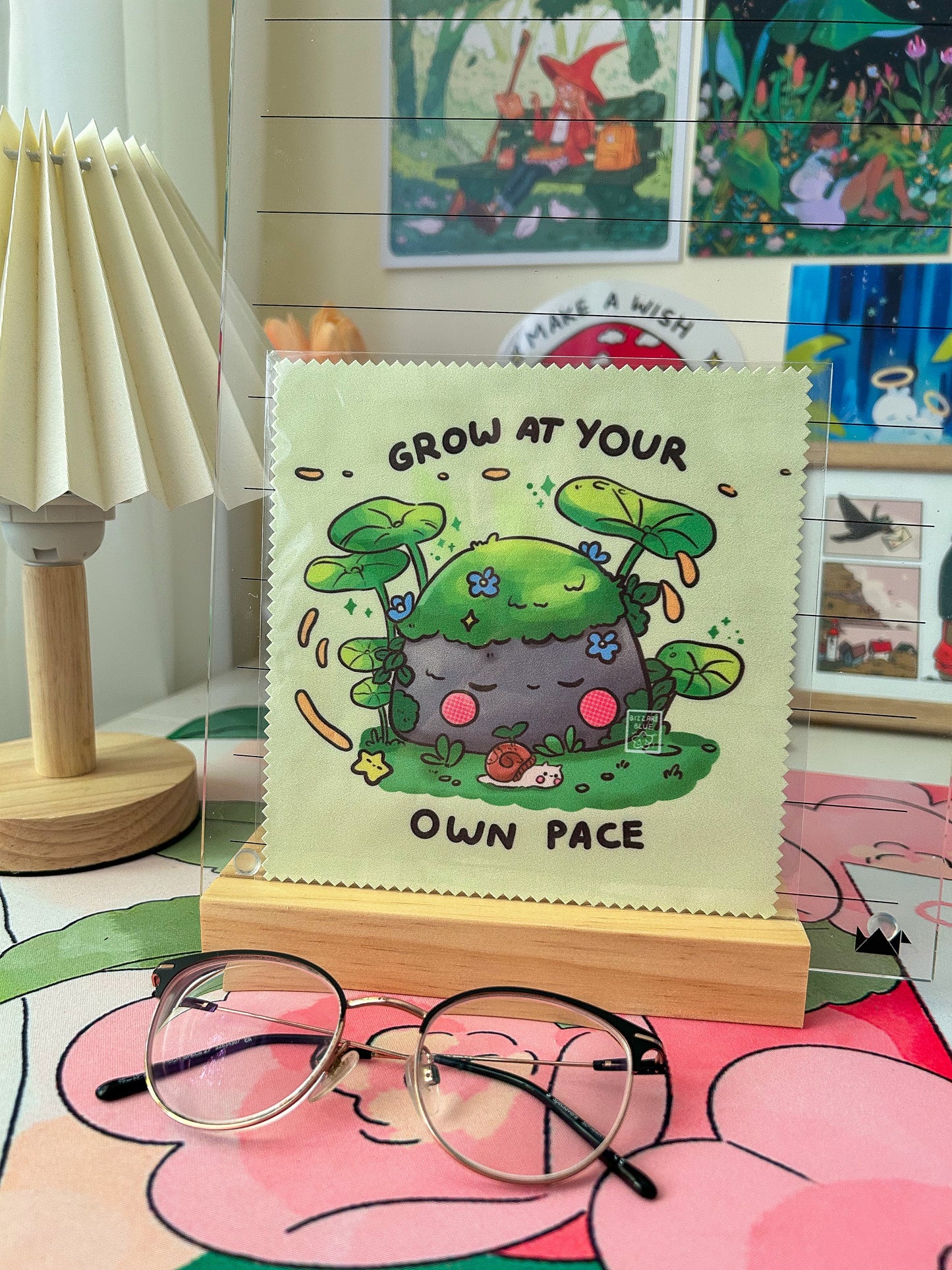 Grow at your own pace lens cloth