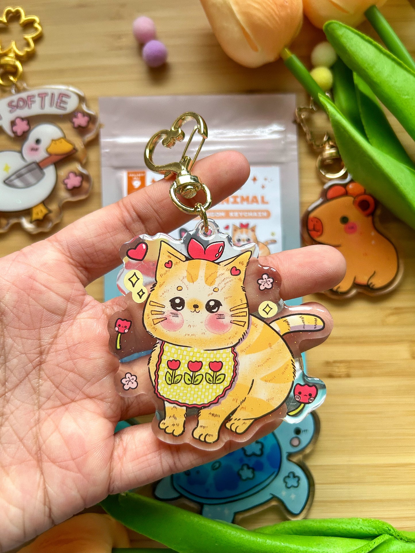 Spirit Animal Bling Bag Keychain