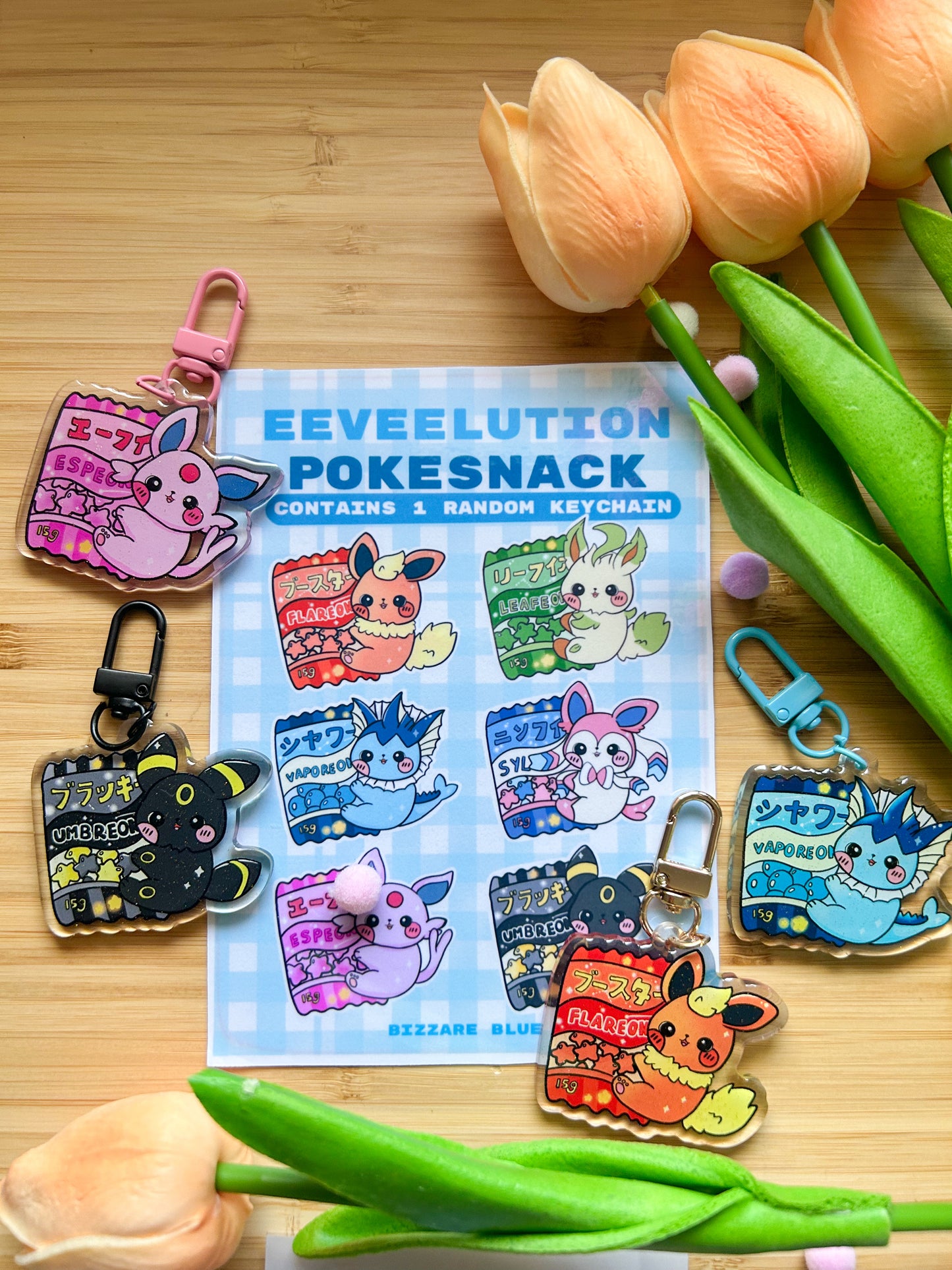 Eeveelution Pokesnack Blind Bag Keychain