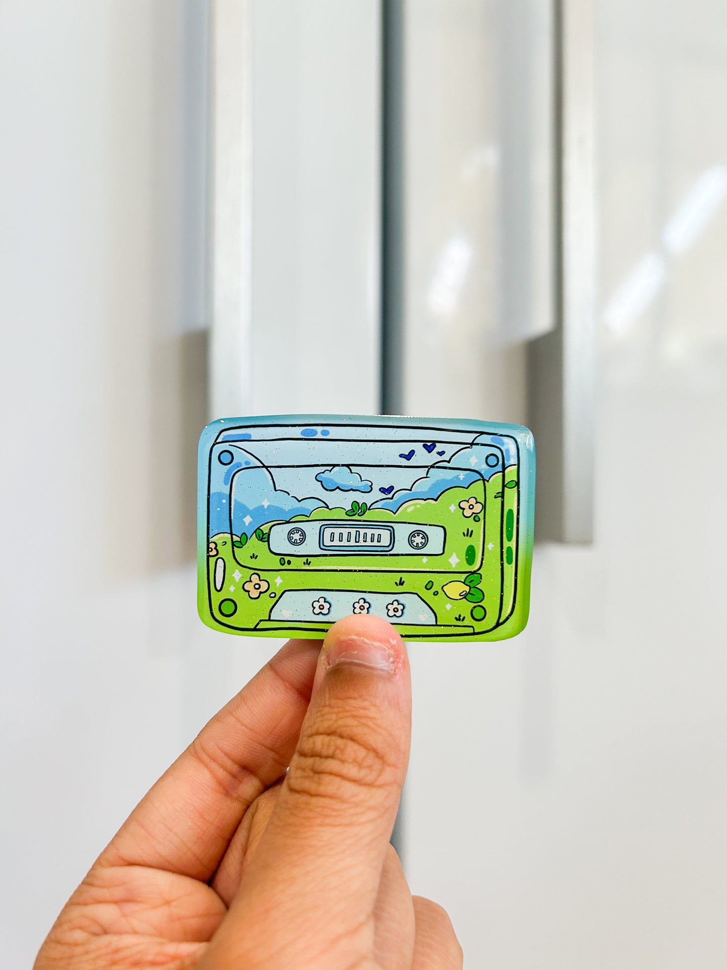 Dreamy cassette magnet