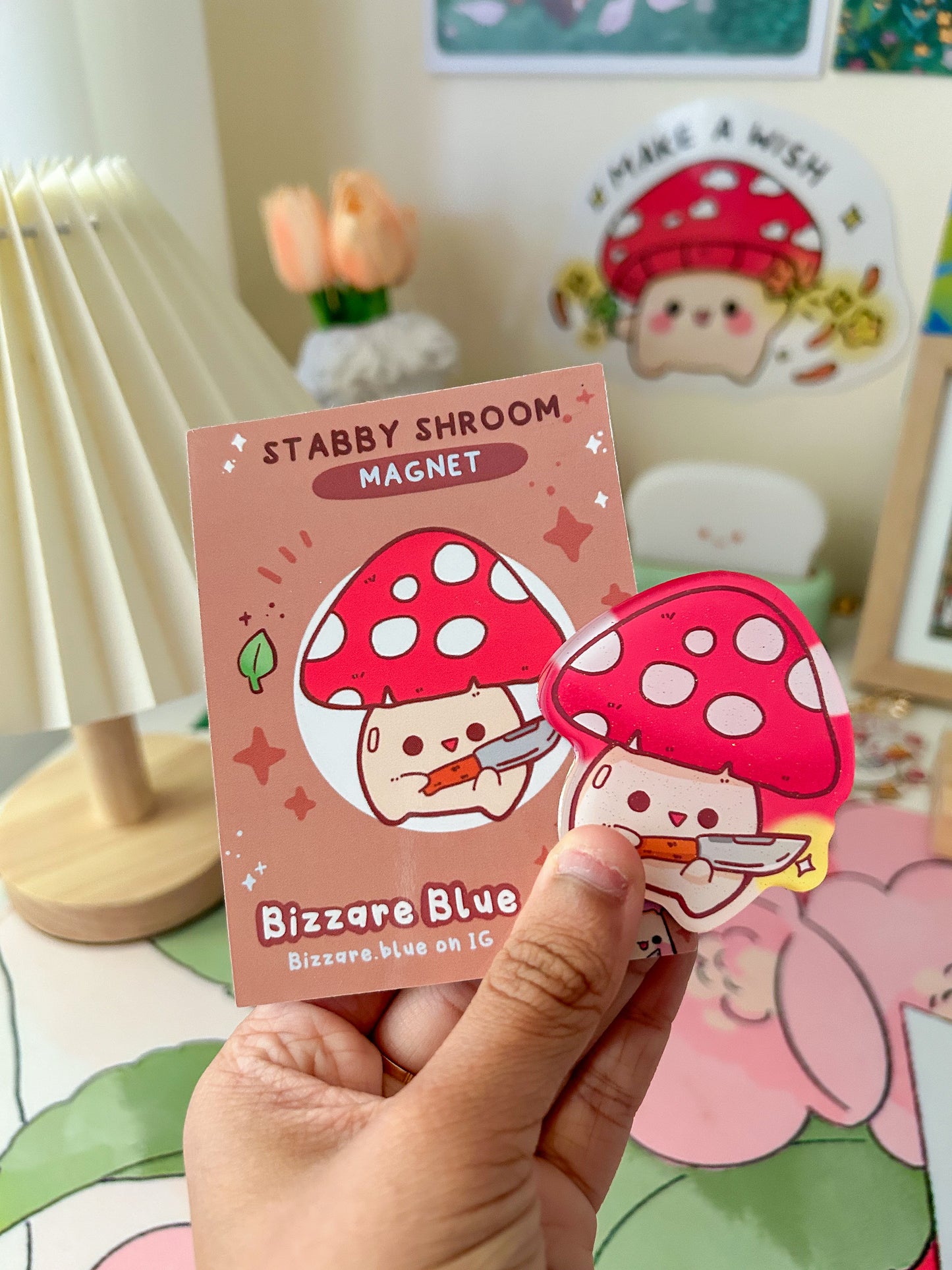 Stabby shroom magnet