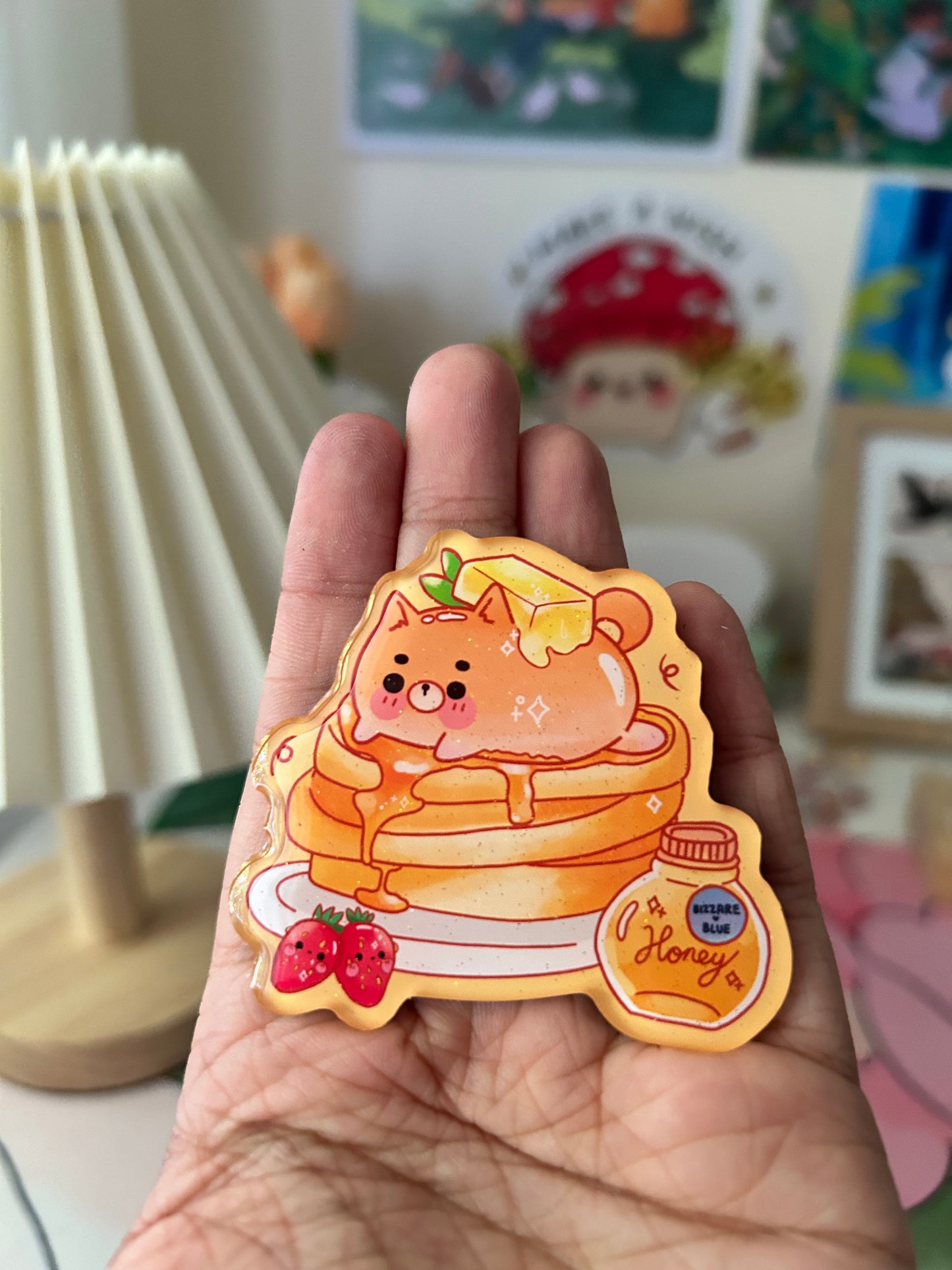 Corgi pancake magnet