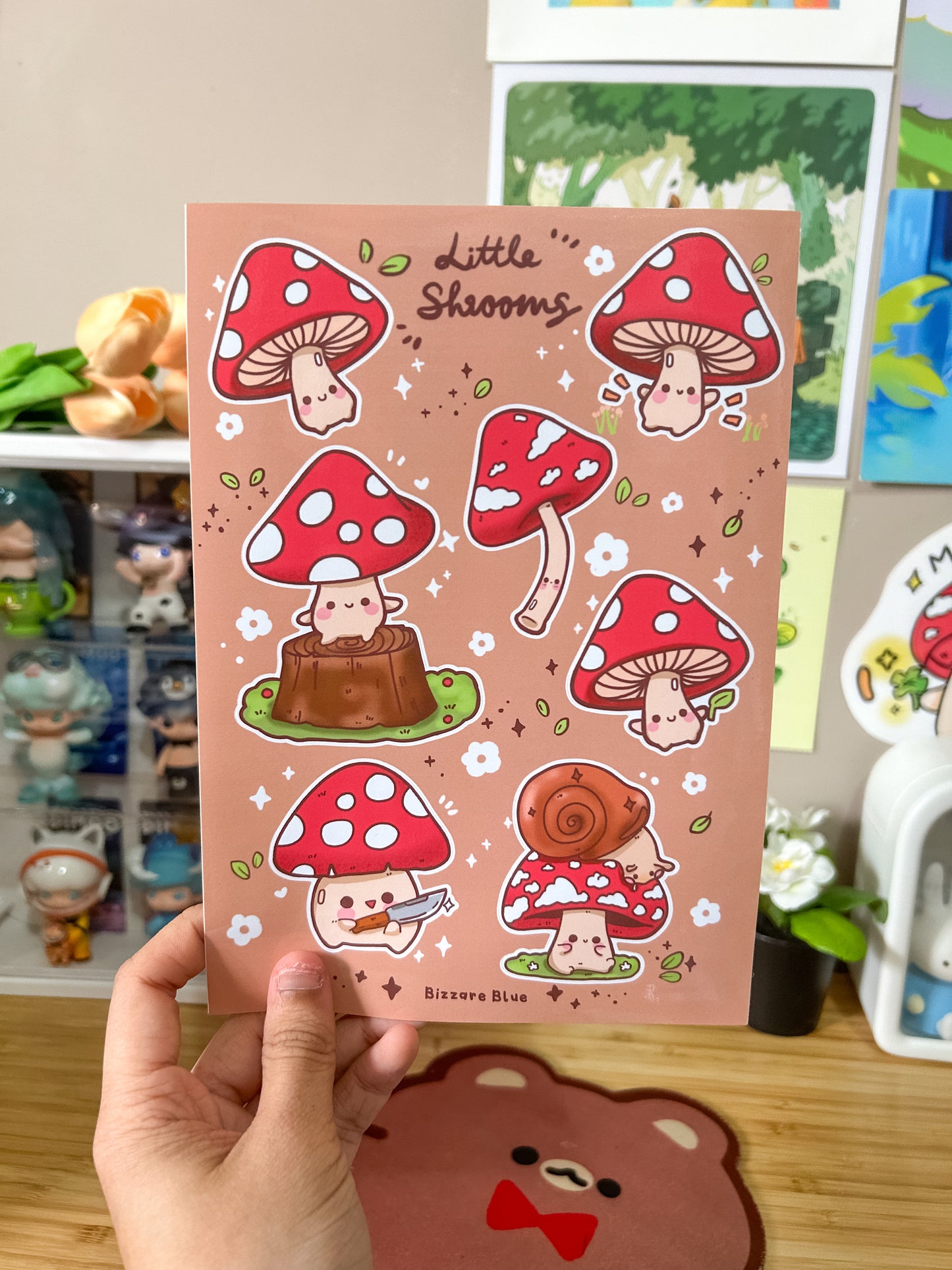 Little Shrooms Sticker sheet