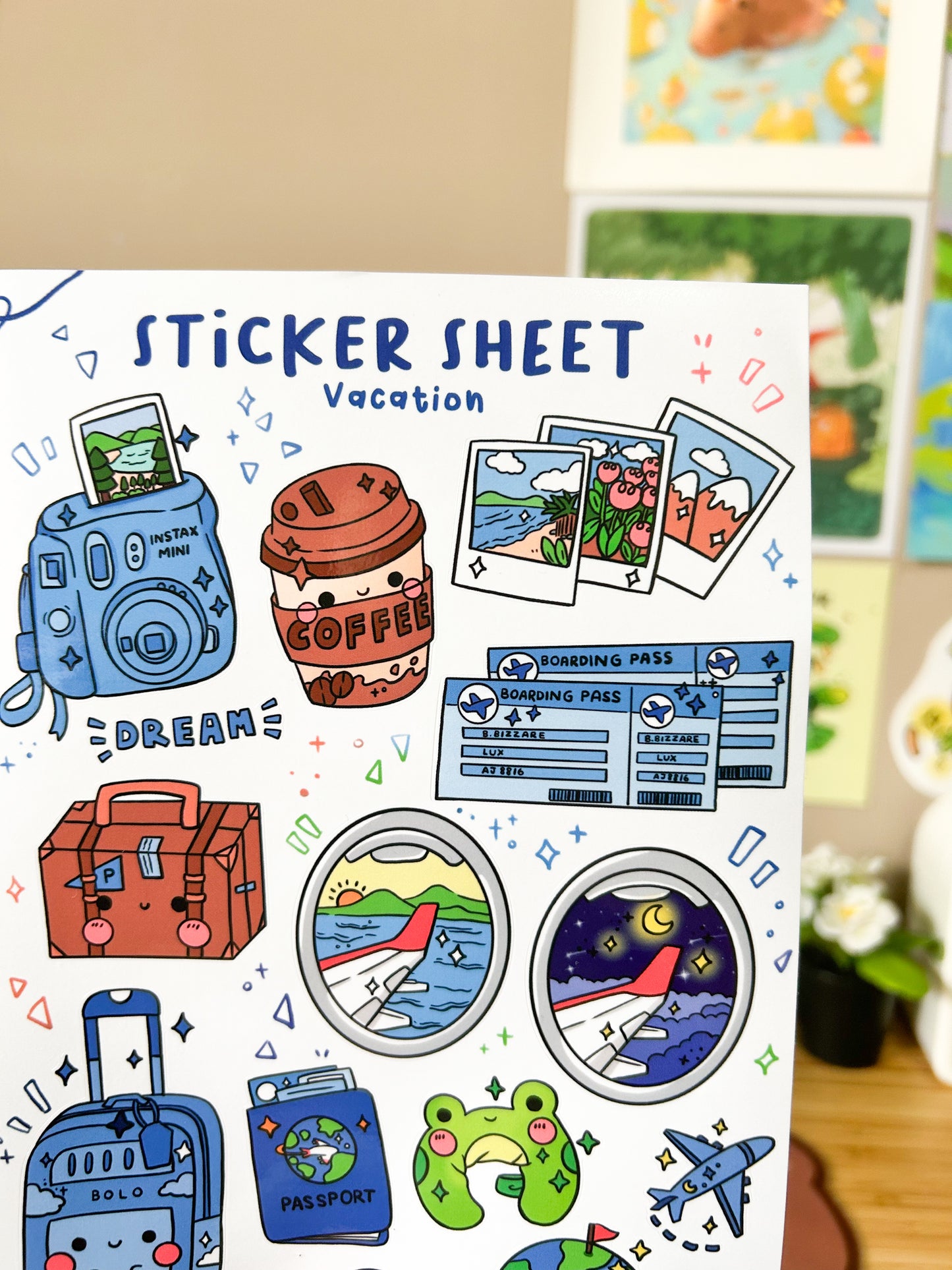 Vacation Sticker Sheet