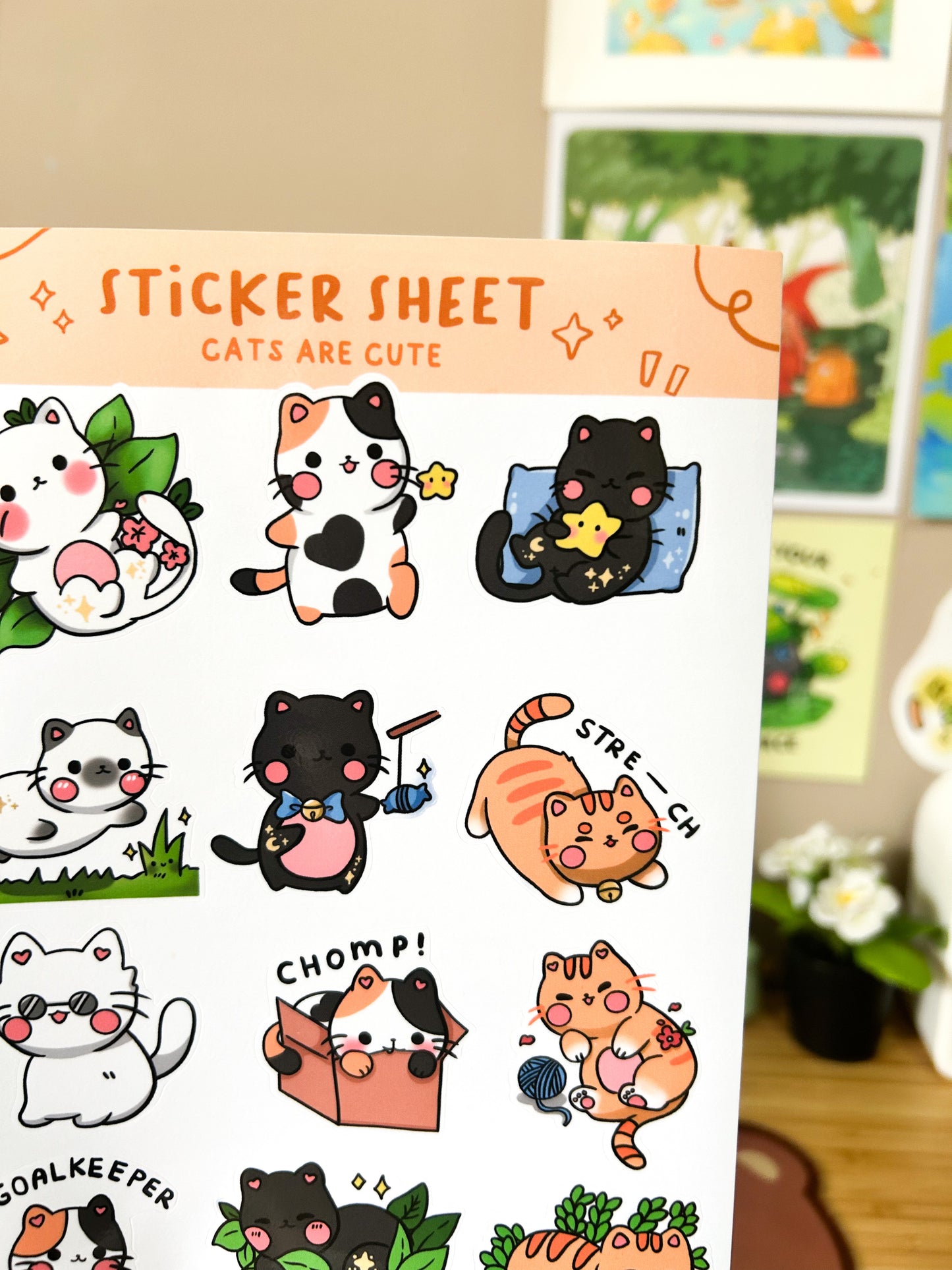Cats are Cute Sticker Sheet 1 + 2