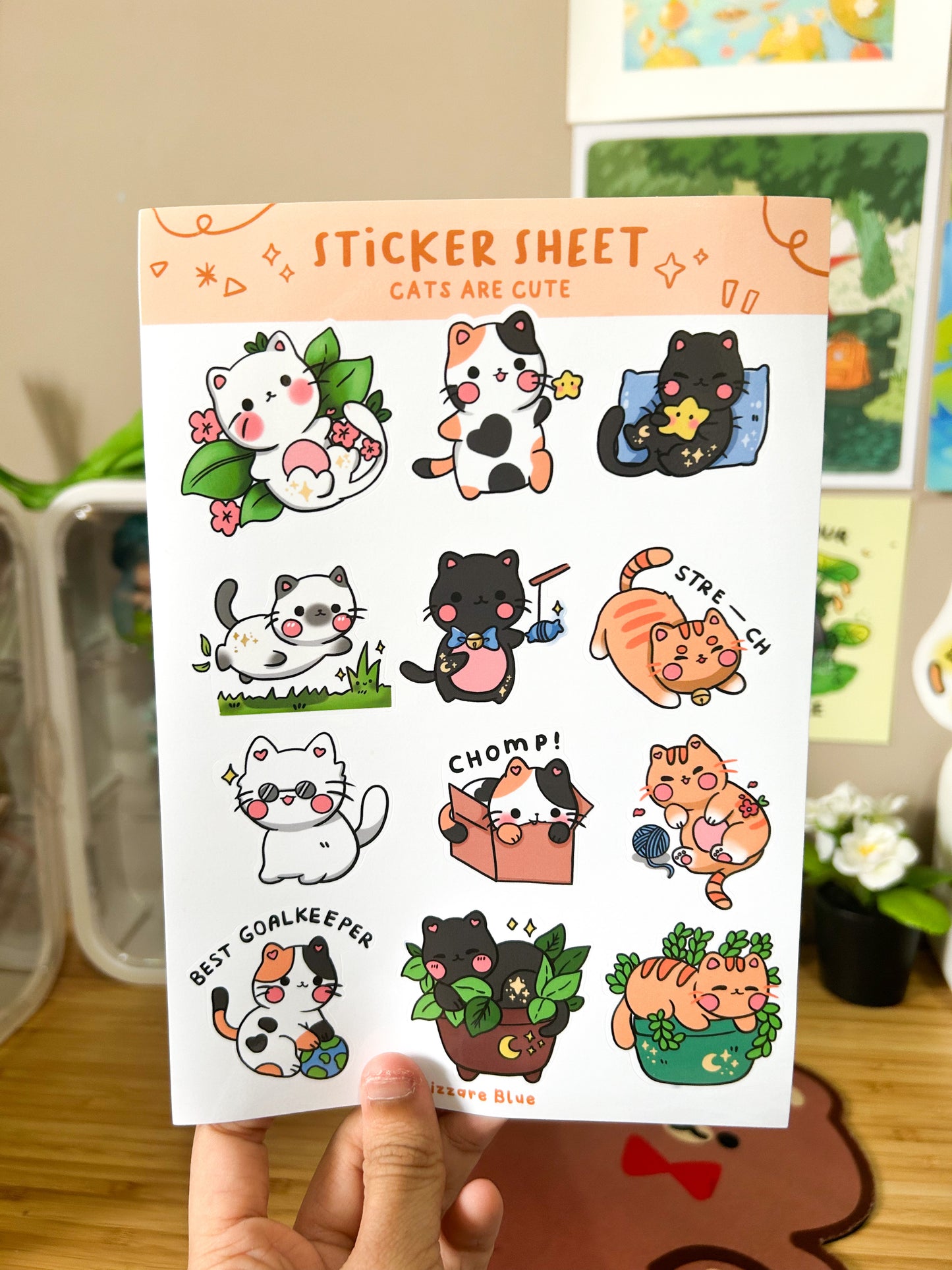 Cats are Cute Sticker Sheet 1 + 2