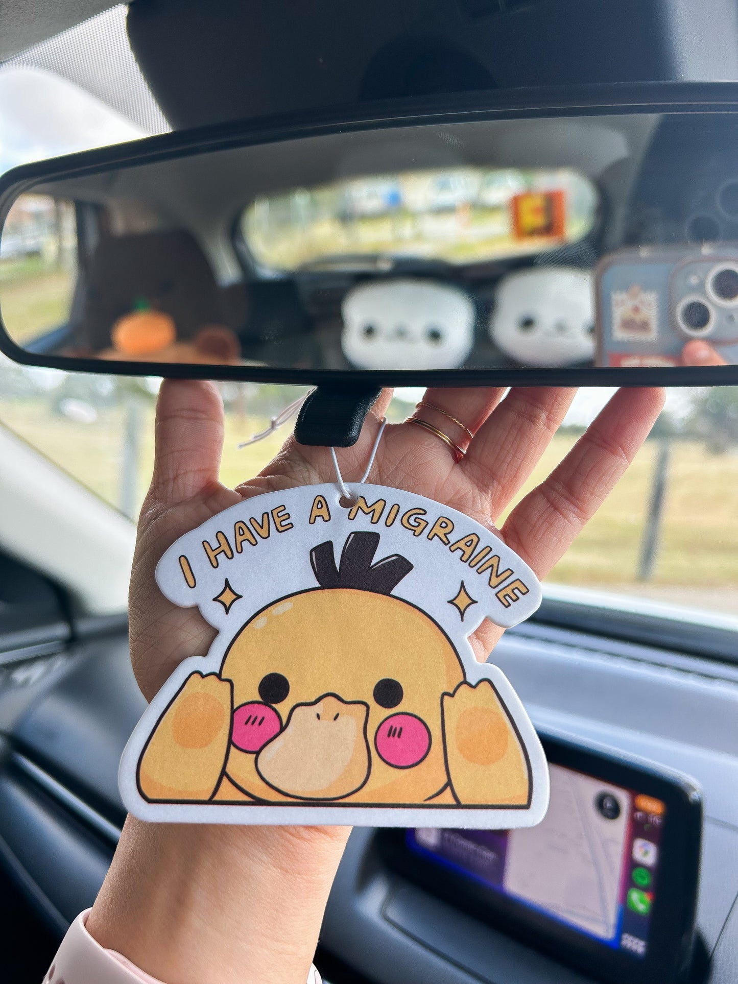 Migraine Psyduck Air Freshener: New Car Scent