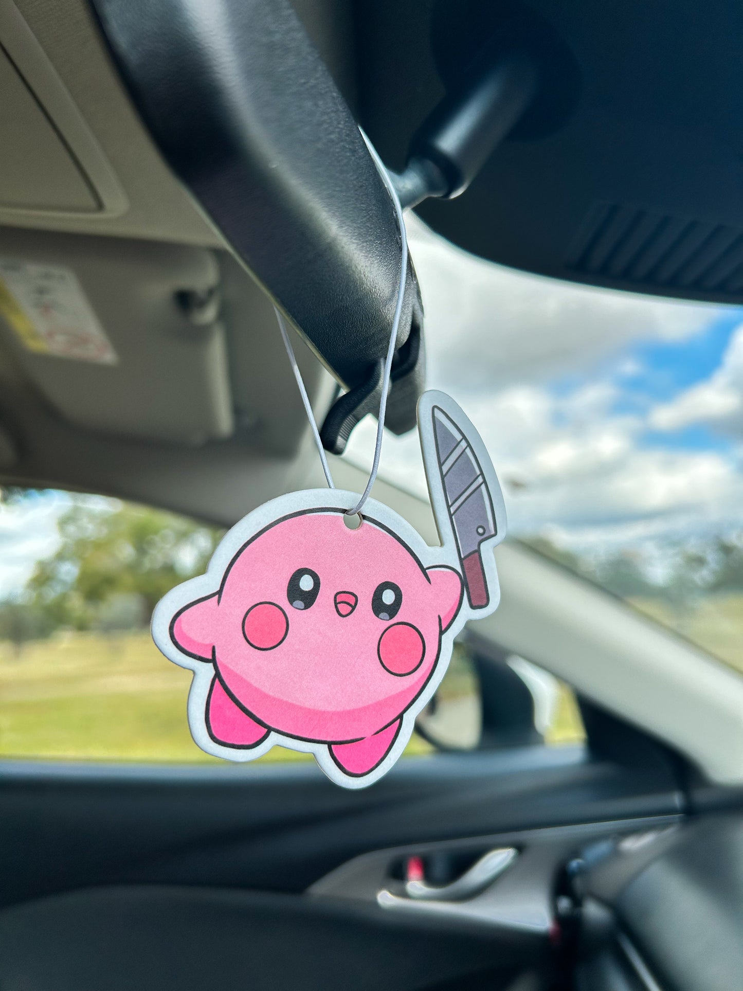 Kirby with knife Sakura Air Freshener