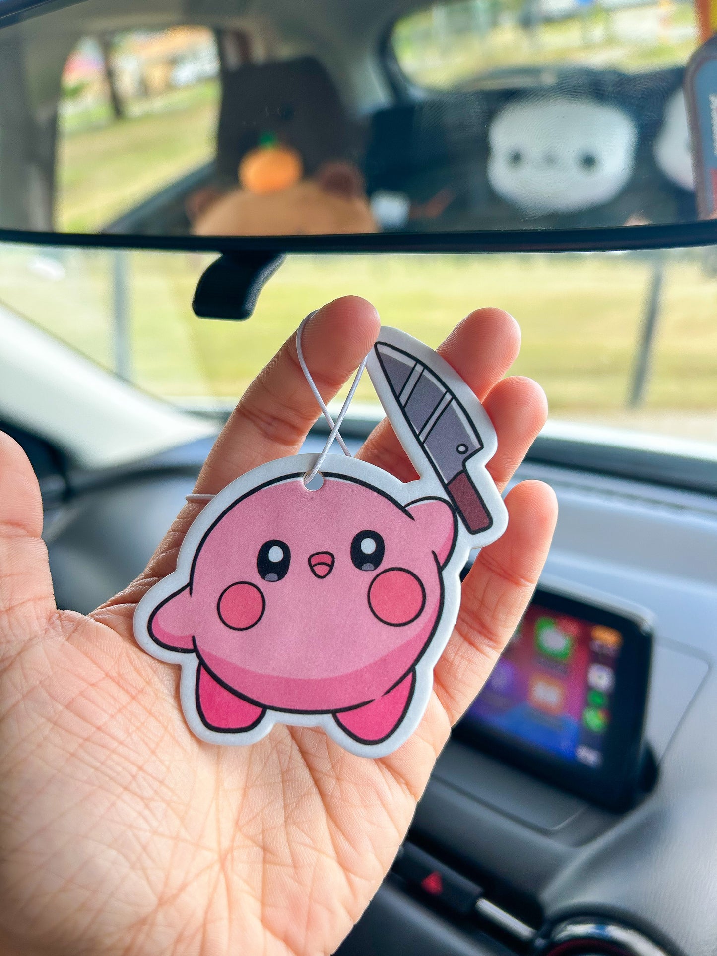 Kirby with knife Sakura Air Freshener