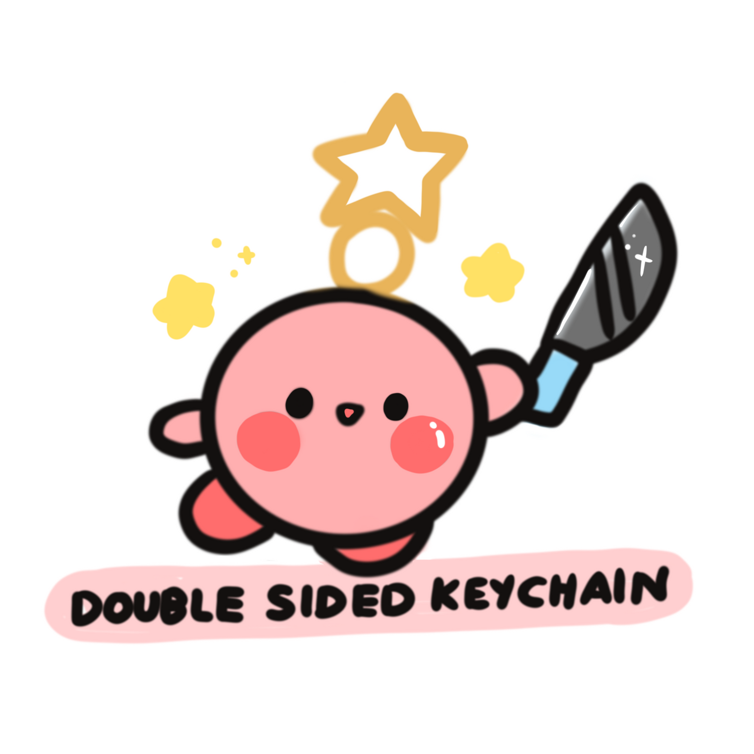 Double sided keychains