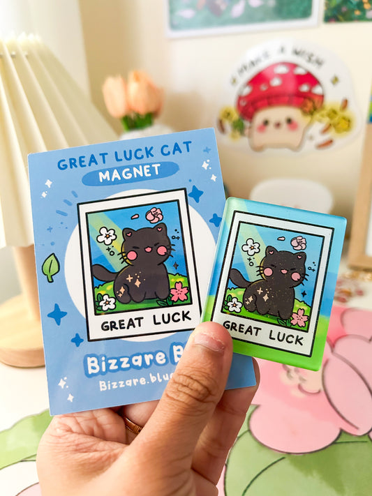 Great luck cat magnet