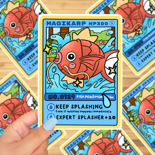 Magikarp tcG card sticker