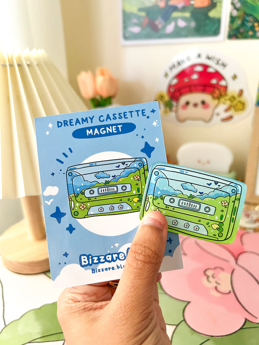 Dreamy cassette magnet