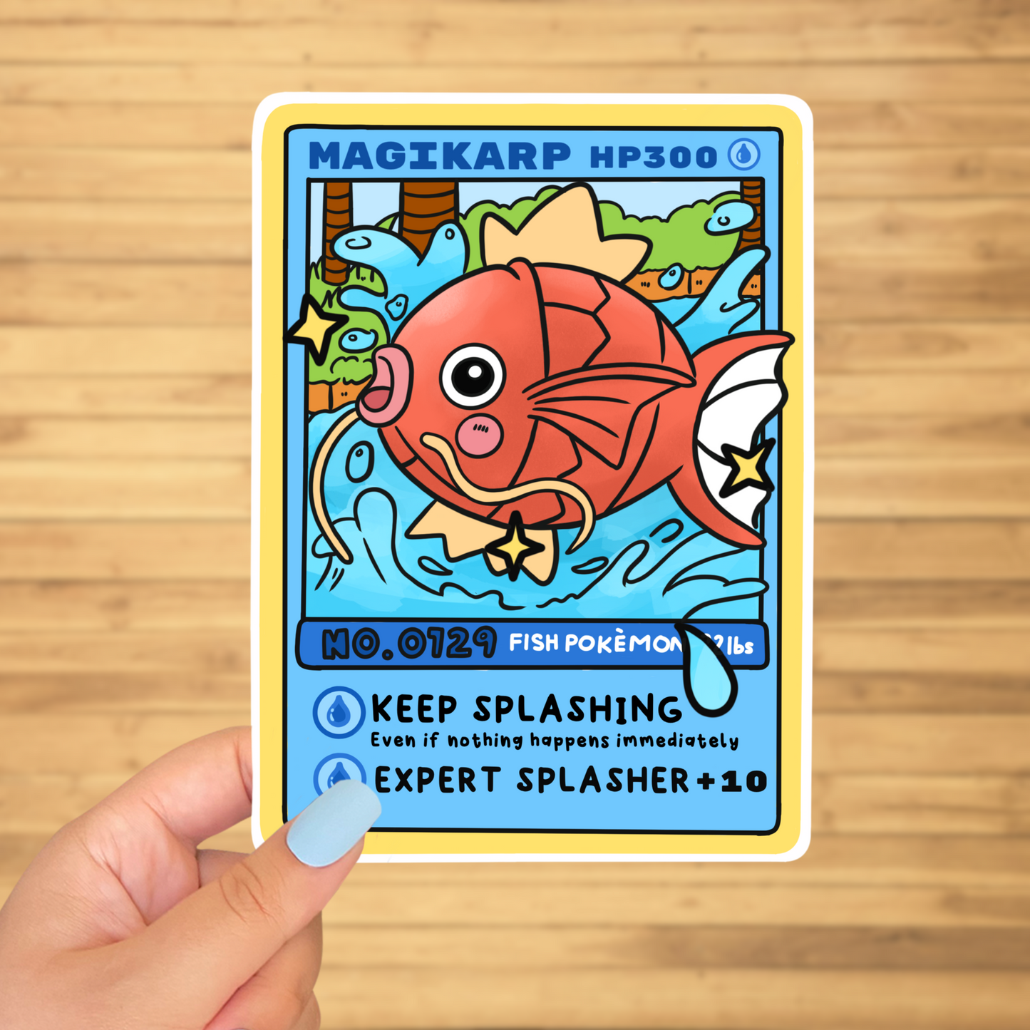 Magikarp tcG card sticker