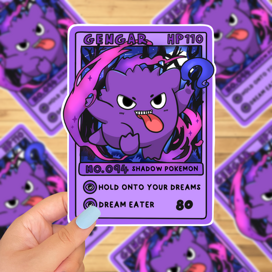 Gengar tcG sticker