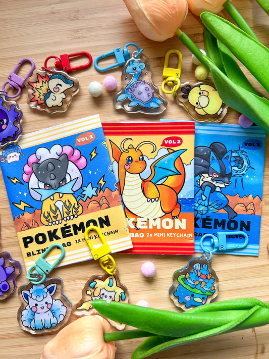 Pokemon 2x Mini Charm Blind Bag