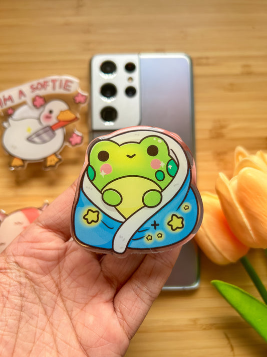 Frog burrito phone grip