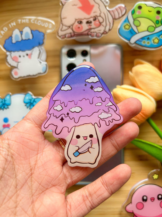 Aurora mushroom phone grip